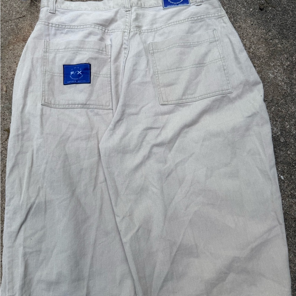 South Pole White and Blue Relaxed Jeans with Denim Texture